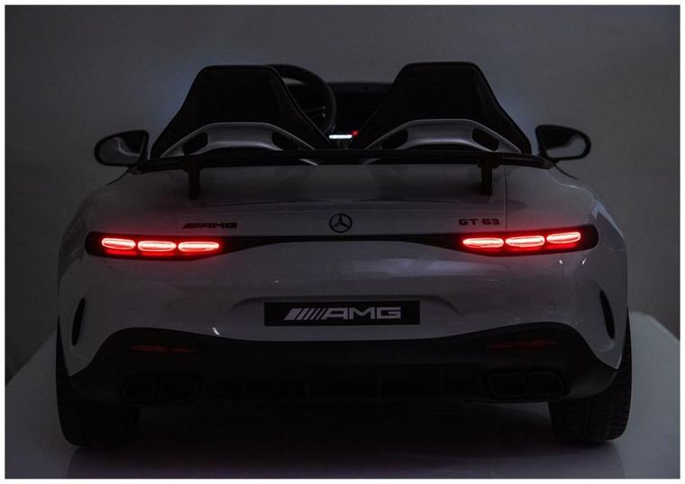 Lean Cars, Mercedes GT63 AMG, pojazd na akumulator, DK-GT63 24V LCD, jasno szary lakierowany