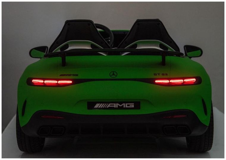 Lean Cars, Mercedes GT63 AMG, pojazd na akumulator, DK-GT63 24V LCD, matowy zielony