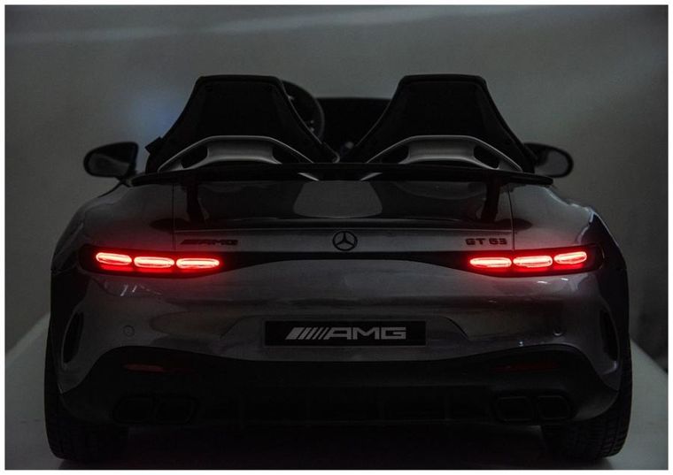 Lean Cars, Mercedes GT63 AMG, pojazd na akumulator, DK-GT63 24V LCD, szary lakierowany