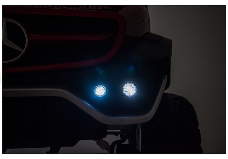 Lean Cars, Mercedes Unimog 4-4, pojazd na akumulator, czarny