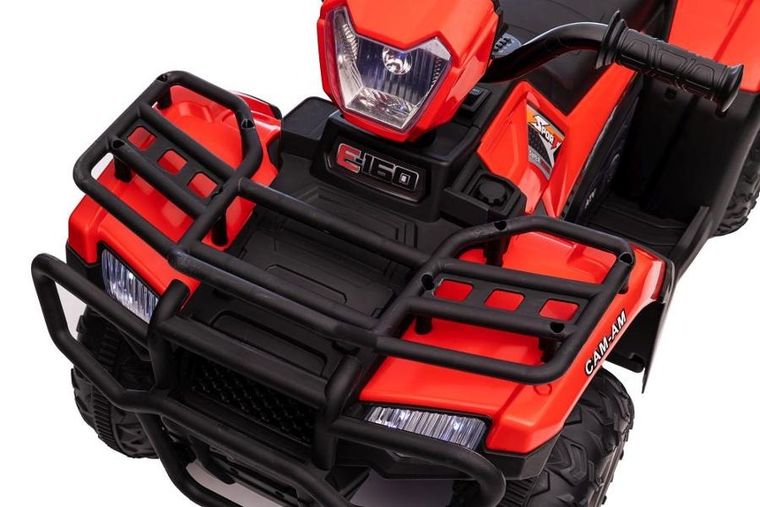 Lean Cars, quad, pojazd na akumulator, czerwony