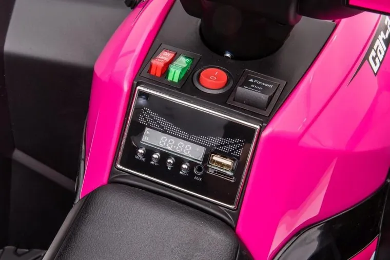 Lean Cars, quad, pojazd na akumulator, HL568, różowy