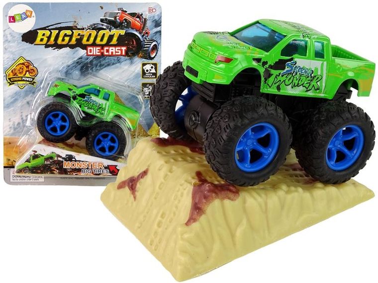 Lean Toys, BigFoot Die-Cast, pojazd z napędem i rampą, 1 szt.