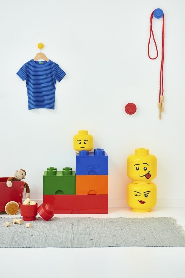 LEGO, Brick 8, pojemnik klocek, czerwony