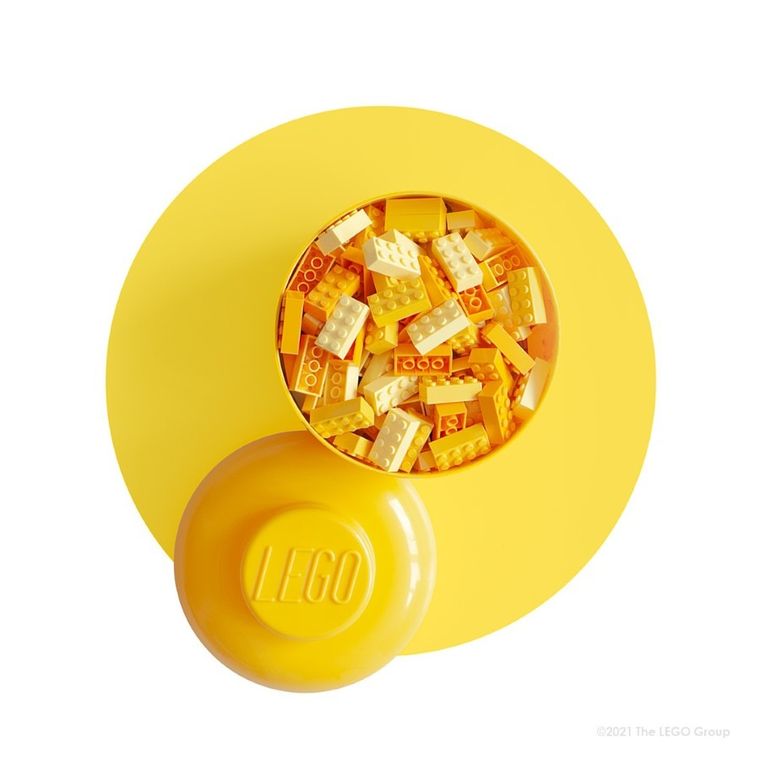 LEGO, mała głowa, dziewczynka, pojemnik do przechowywania, rozmiar S, 2l