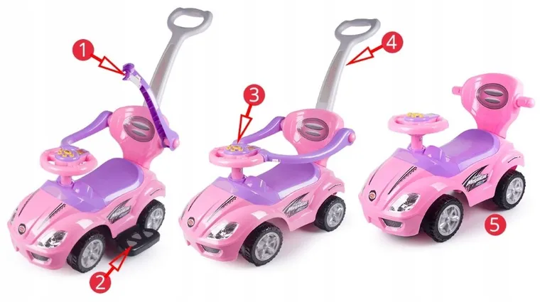 Lena, jeździk, samochód, 3w1