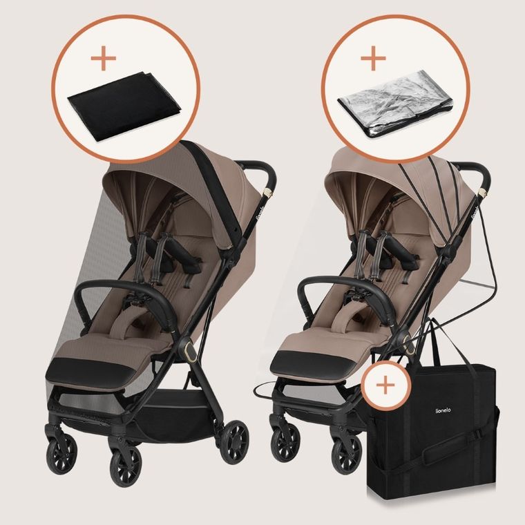 Lionelo, Bess, wózek spacerowy, beige sand