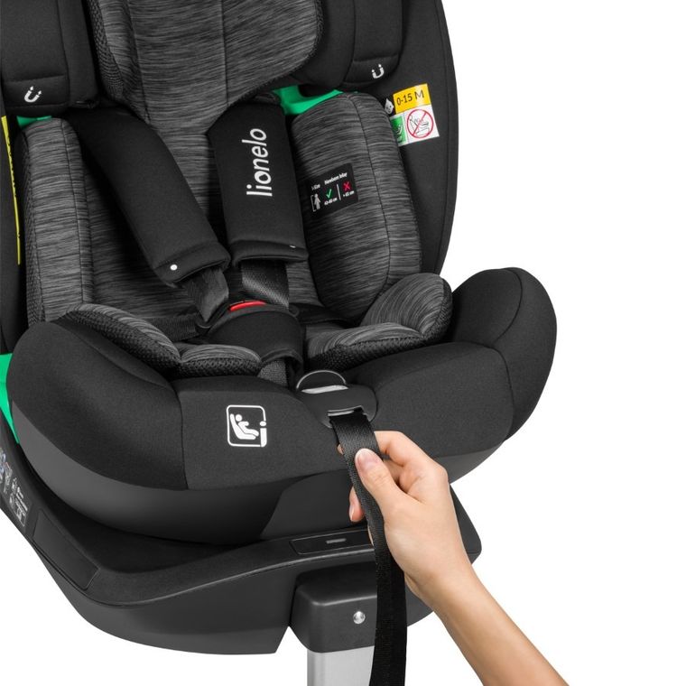 Lionelo, Braam, fotelik samochodowy, Black Carbon, 0-36 kg