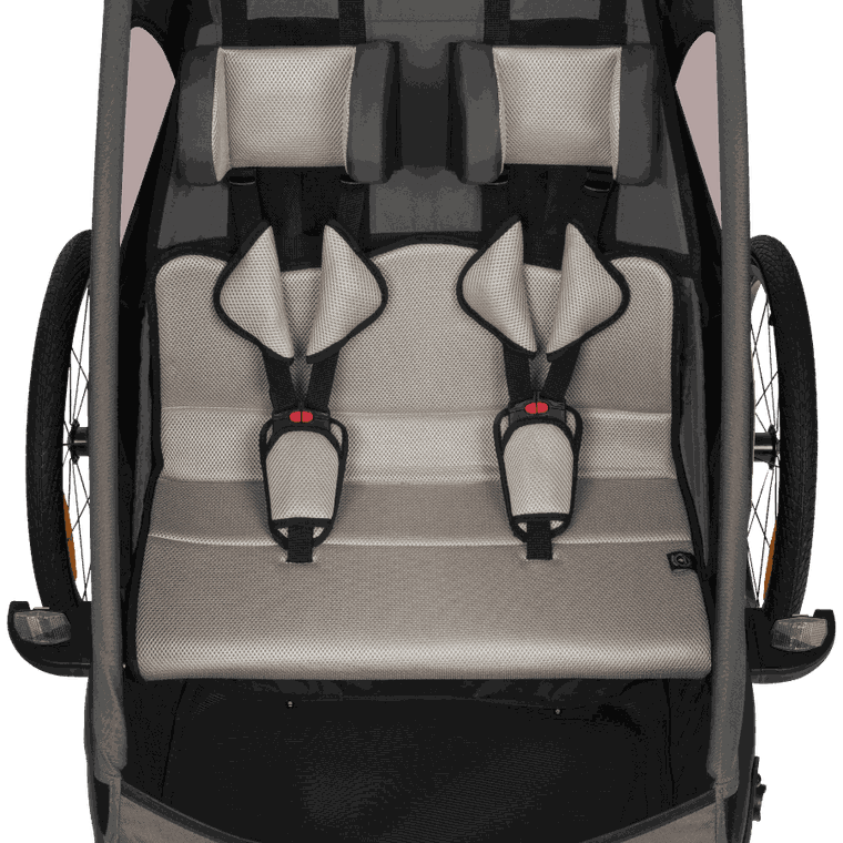 Lionelo, Cama, przyczepka rowerowa, Grey Graphite