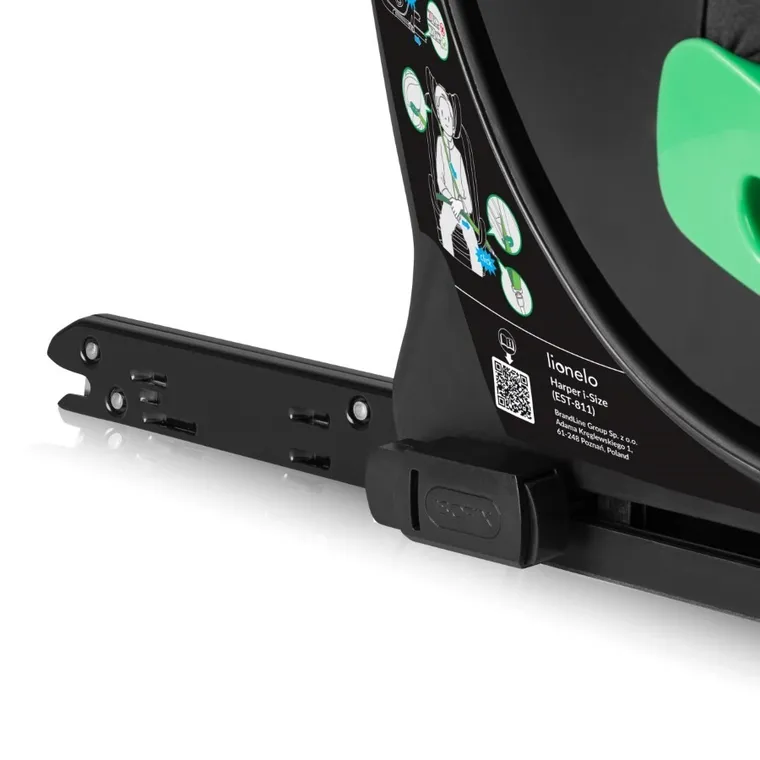 Lionelo, Harper i-Size, fotelik samochodowy, black carbon grey, 76-150 cm