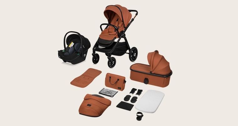 Lionelo, Layla, wózek wielofunkcyjny, 3w1, Brown Rust