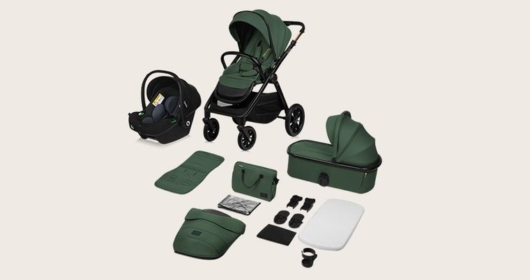 Lionelo, Layla, wózek wielofunkcyjny, 3w1, Green Forest