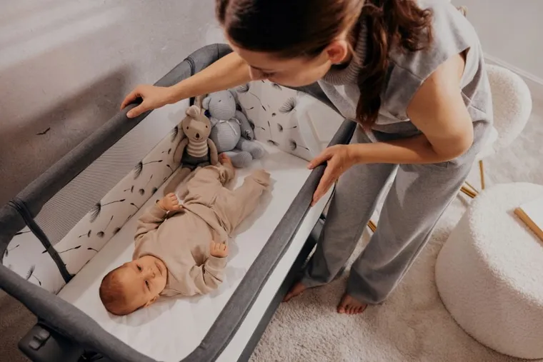 Lionelo, Leonie Plus, łóżeczko dostawne, beige sand