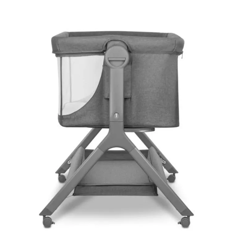 Lionelo, Leonie Plus, łóżeczko dostawne, grey stone