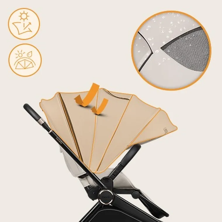 Lionelo, Mika Plus, wózek spacerowy, Beige Sand