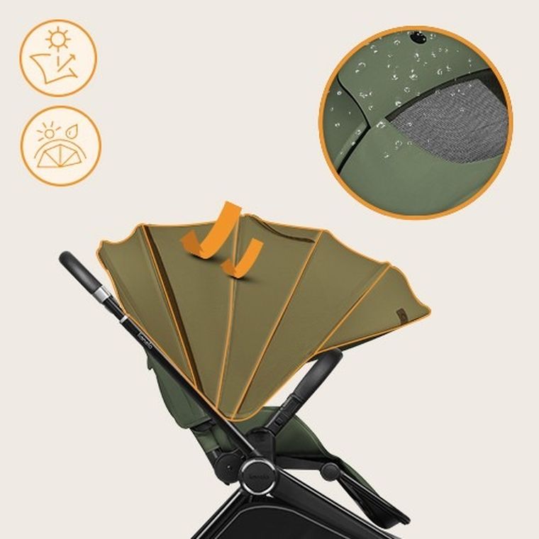 Lionelo, Mika Plus, wózek spacerowy, Green Olive