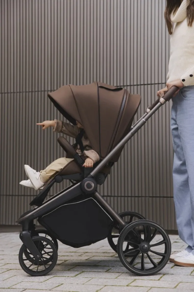 Lionelo, Mika Plus, wózek spacerowy, mocha mousse