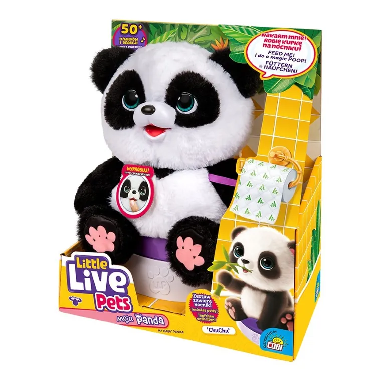 Little Live Pets, Moja Panda ChuChu, maskotka interaktywna robiąca kupkę