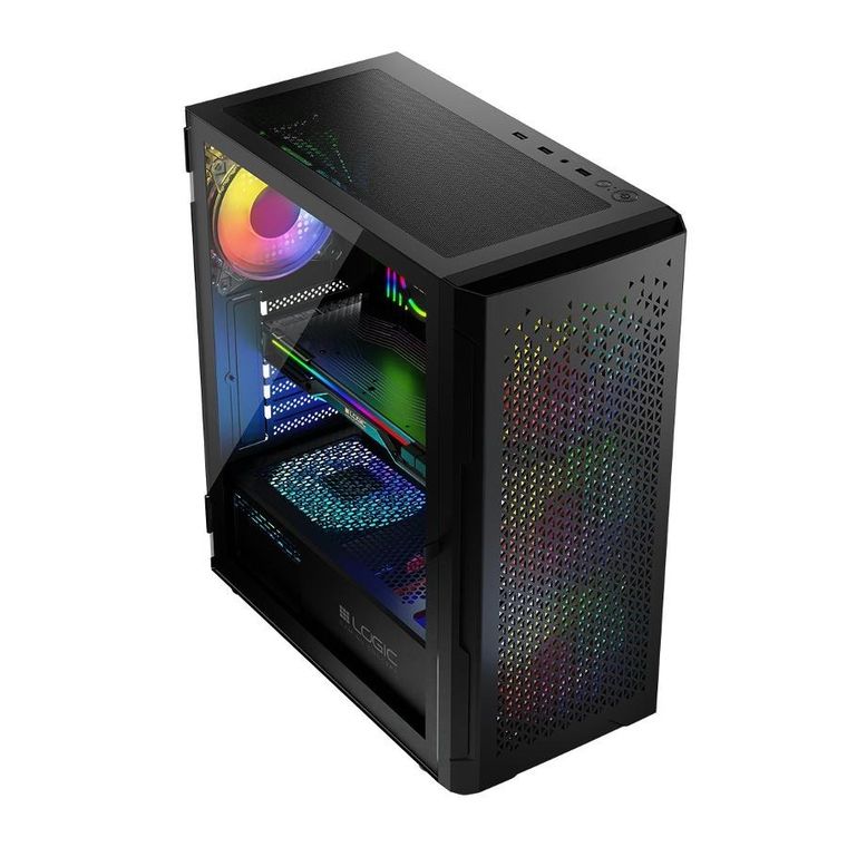 Logic Concept, Aramis ARGB Midi, obudowa komputerowa, USB 3.0, czarna