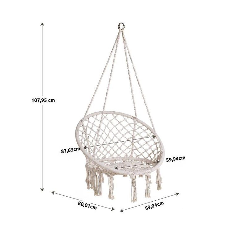 Magboss, Bocianie gniazdo, huśtawka z zestawem montażowym, biała