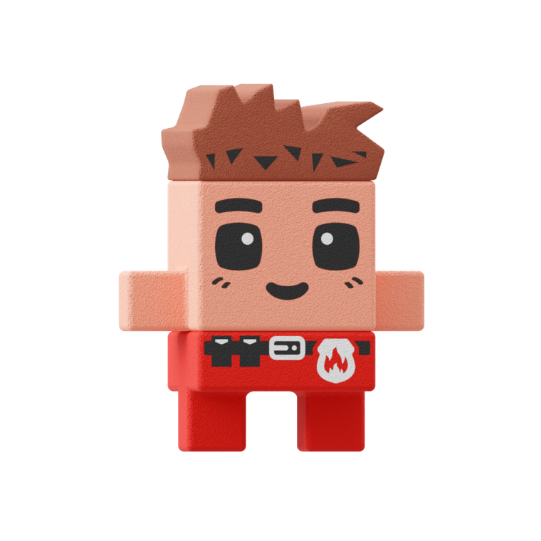 Marioinex, Mini Waffle, City, Remiza Strażacka, klocki konstrukcyjne, 280 elementów