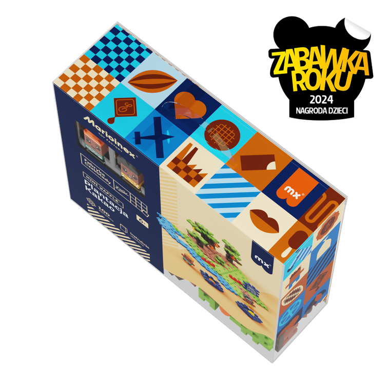 Marioinex, Mini Waffle, Wedel, Plantacja Kakao, klocki konstrukcyjne, 100 elementów