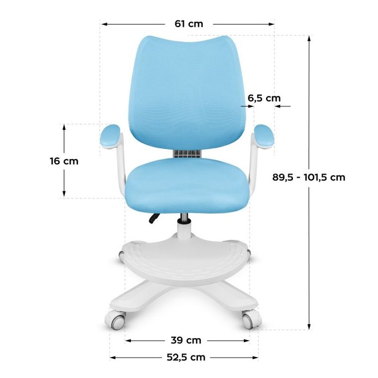 Mark Adler, Junior 4.6, fotel obrotowy, niebieski