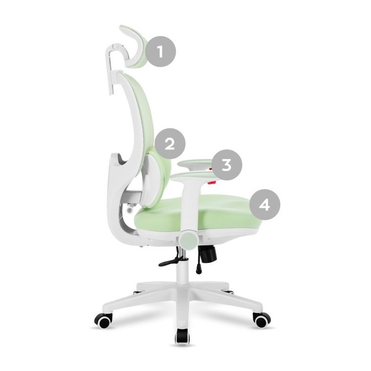 Mark Adler, Junior 6.3, fotel obrotowy, zielony