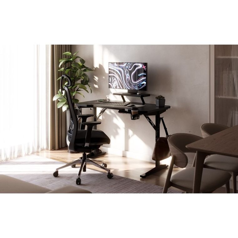 Mark Adler, Leader 5.1 Black, biurko komputerowe z półką, 115 cm