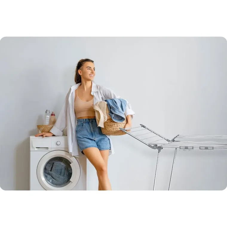 Massido, Lina, stojąca suszarka na pranie, rozkładana, 22 mb