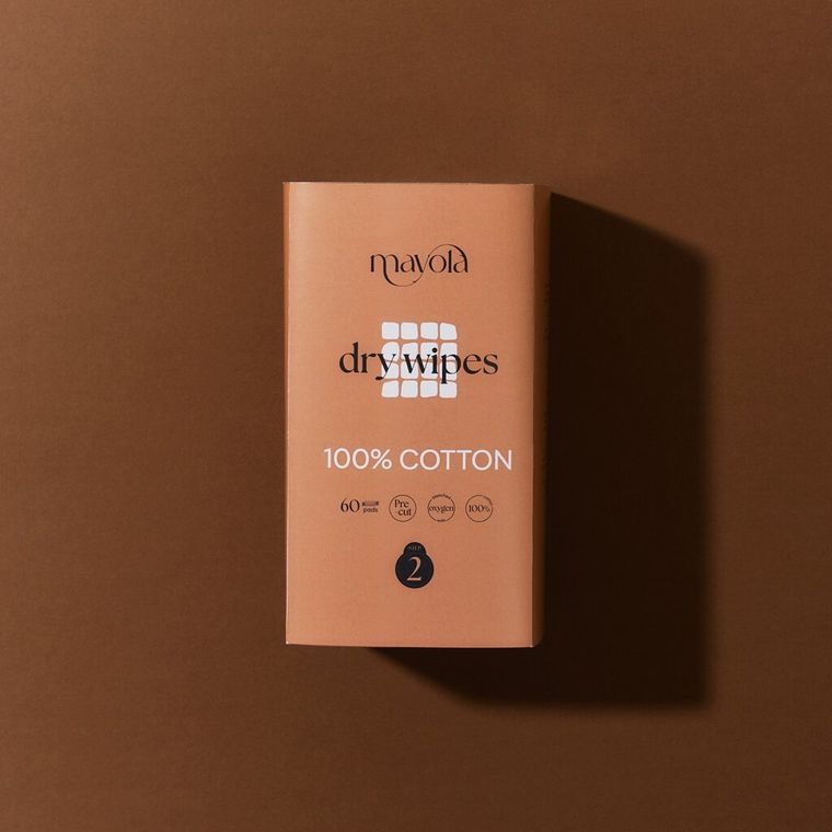 Mayola, waciki bawełniane w taśmie, 9-10 cm, 60 szt.