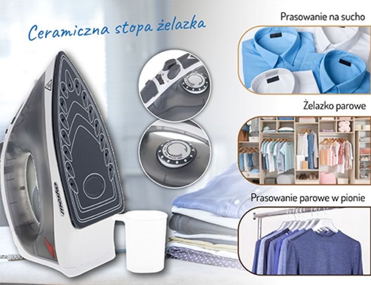 Mesko, żelazko parowe, 2800W, MS 5037