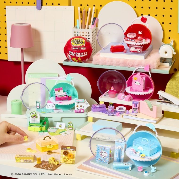 MGA's Miniverse, Make It Mini, Hello Kitty, kula niespodzianka, mini gadżety szkolne