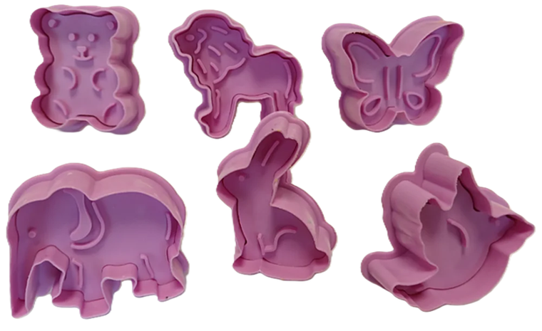 Misiolilna, masa plastyczna, fioletowa, 60g + 1 foremka