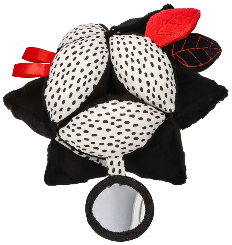 Mom's Care, piłka Takane, kontrastowa zabawka sensoryczna z lusterkiem