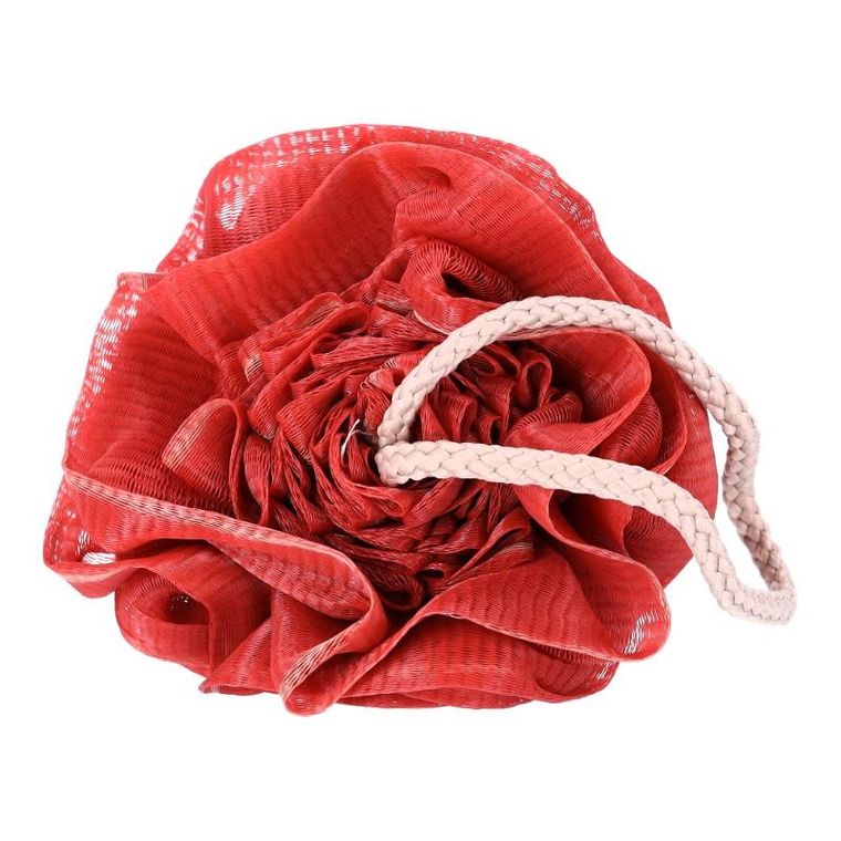 Myjka do kąpieli w kształcie róży, czerwona
