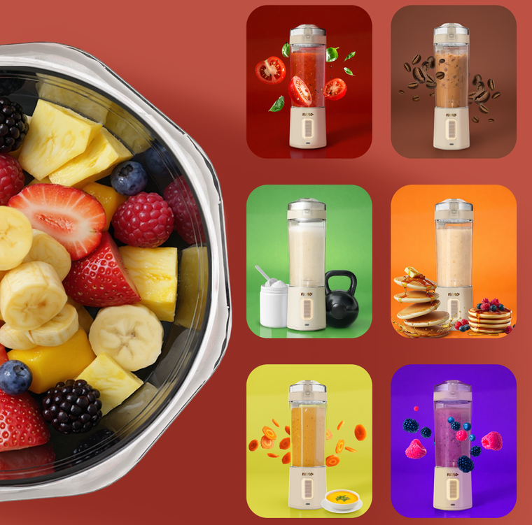 Neno, Fresco, przenośny blender, 360 W, beżowy, 700 ml