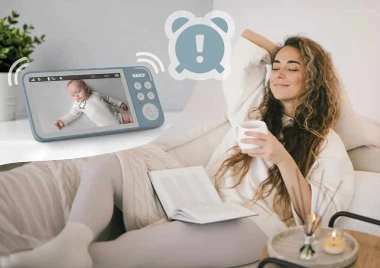 Neno, Vedo Blue, elektroniczna niania z kamerą, 2.4 GHz