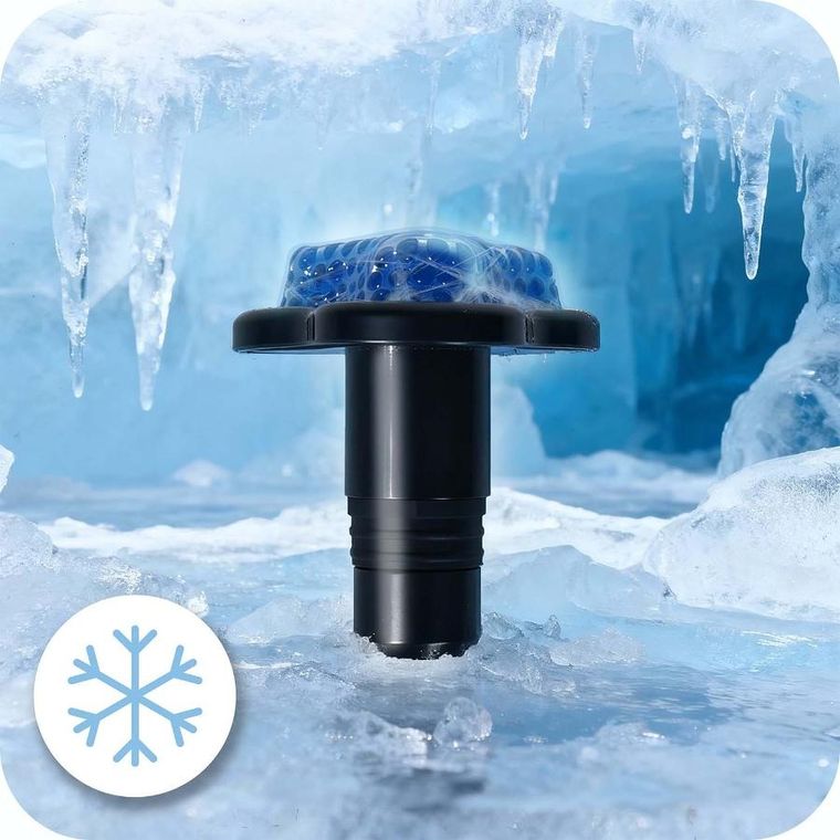 Neo-Sport, pistolet do masażu ciała, czarny, 9 nakładek, NS-503