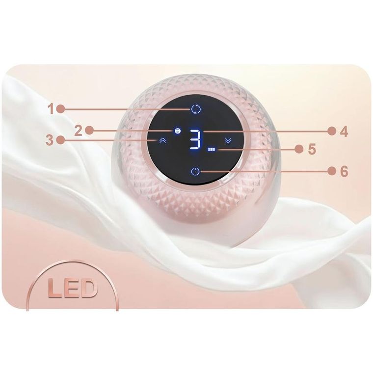 Nukido, laktator elektryczny, trójfazowy, różowy, NK-961