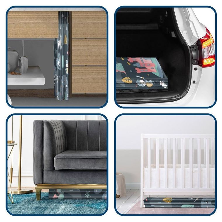 Nukido, mata piankowa, składana, 200-150-1 cm