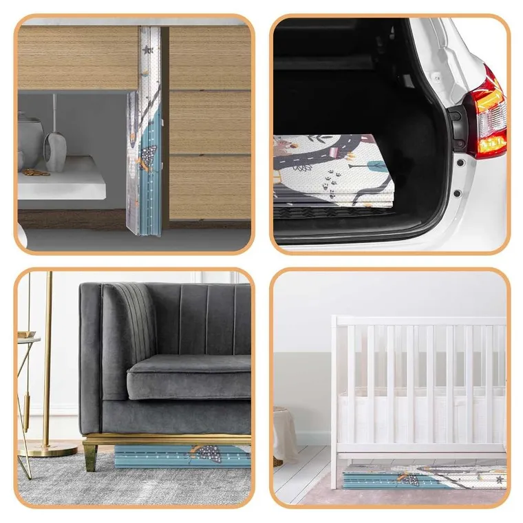 Nukido, mata piankowa, składana, 200-180-1 cm