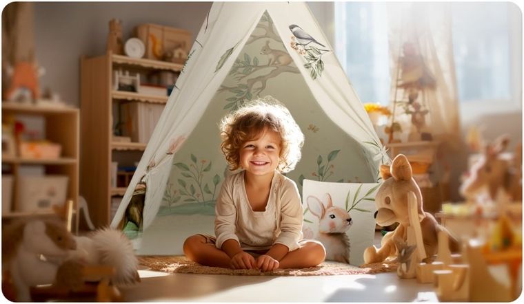 Nukido, namiot tipi, beżowy