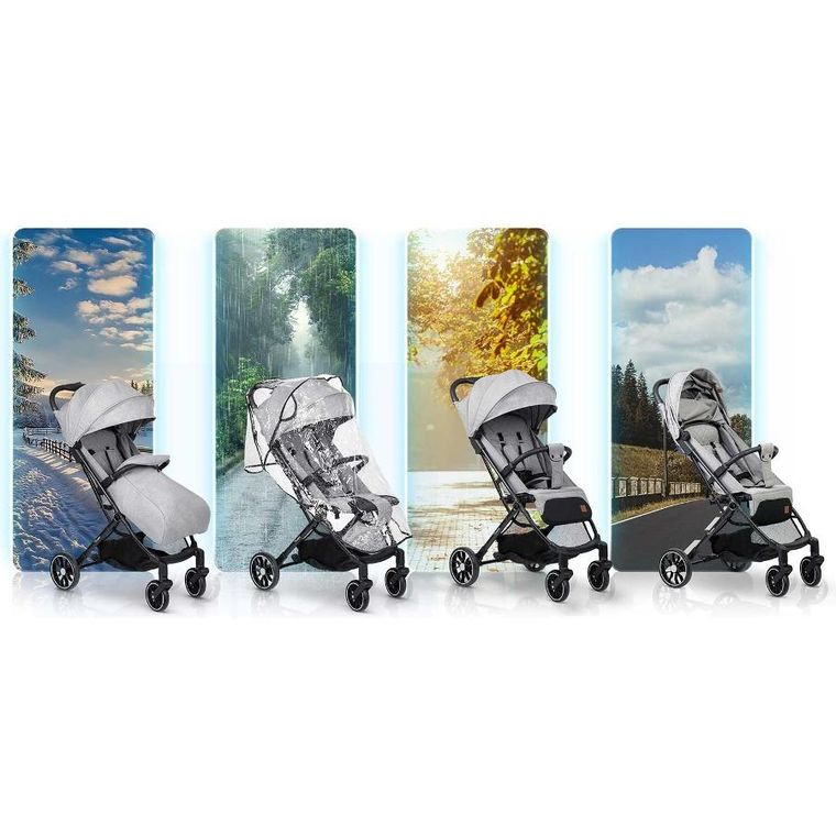 Nukido, Paseo, wózek dziecięcy, spacerówka, jasny szary