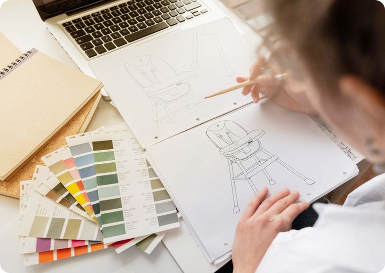 Nukido, Tilo, krzesełko do karmienia, szare