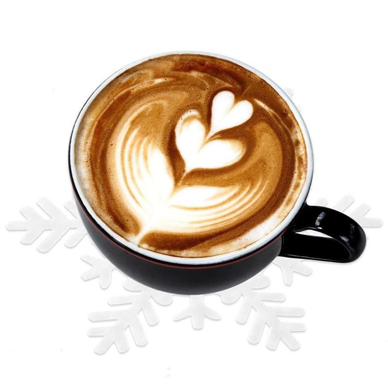 Orion, podstawka pod kubek, filcowa, biała płatek śniegu, 6 szt., 13.5 cm