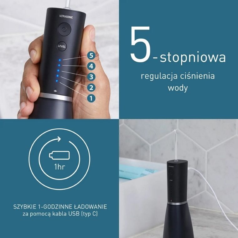 Panasonic, EW-DJ86-W503, irygator akumulatorowy, biały