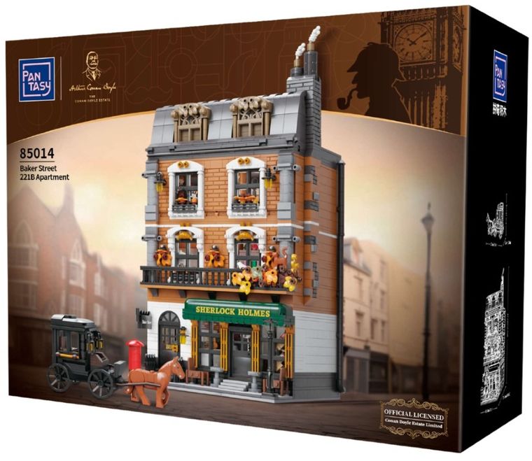 Pantasy, Sherlock Holmes, Baker Street 221B, klocki konstrukcyjne, 3047 elementów