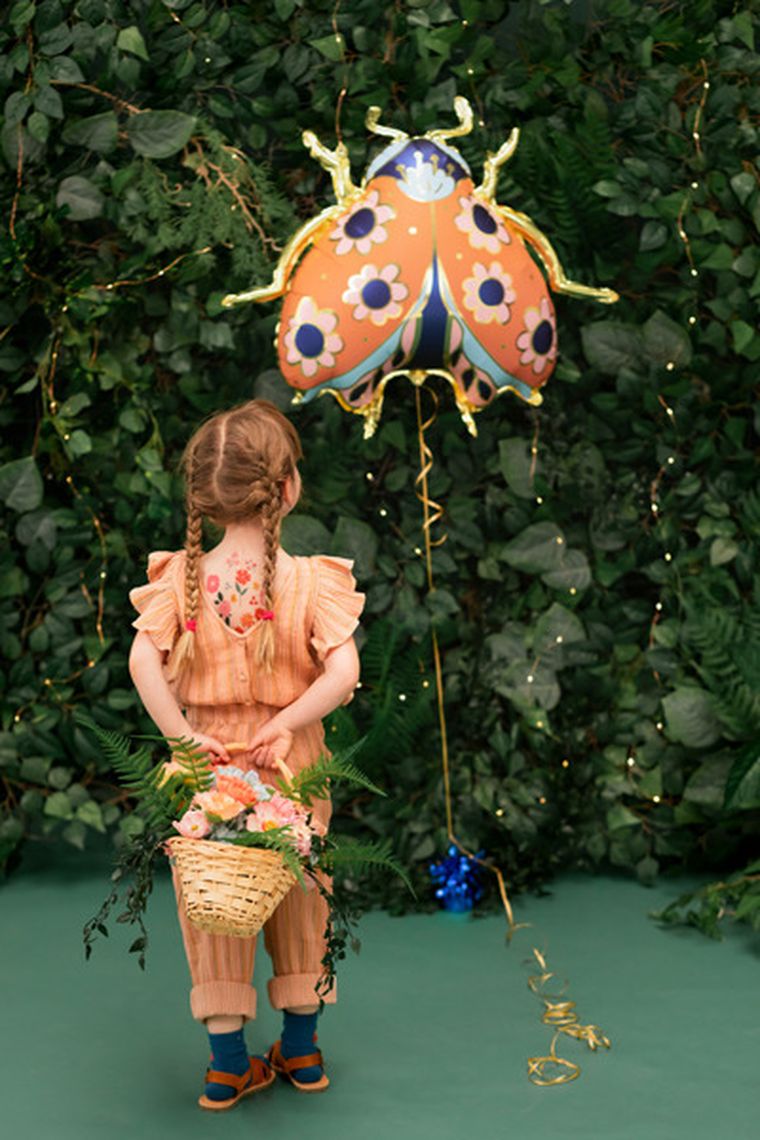 PartyDeco, balon foliowy Biedronka, 87-75 cm, mix, 1 szt.