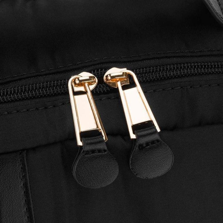 Peterson, plecak z uchwytem na walizkę, nylonowy, czarny